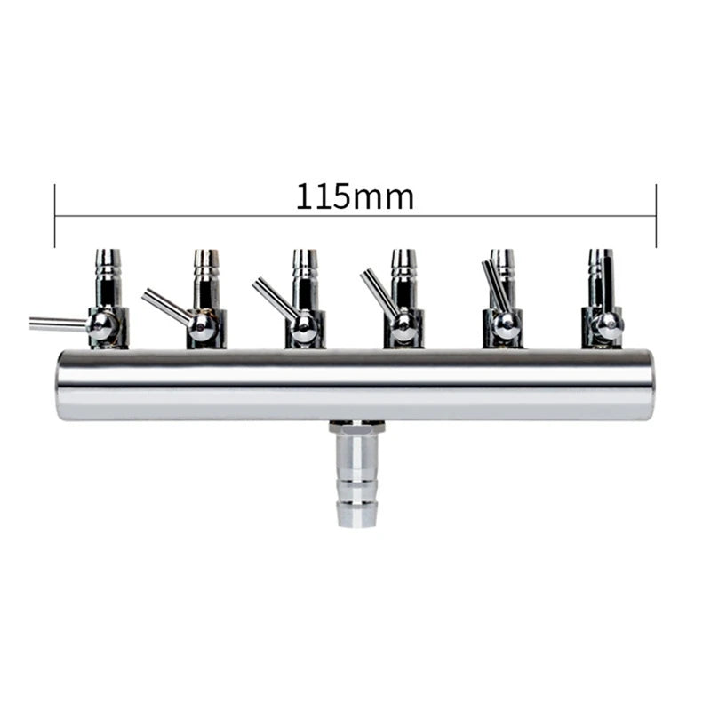 Air Splitter Valve Aquarium Fish Tank 2/4/6/ Way