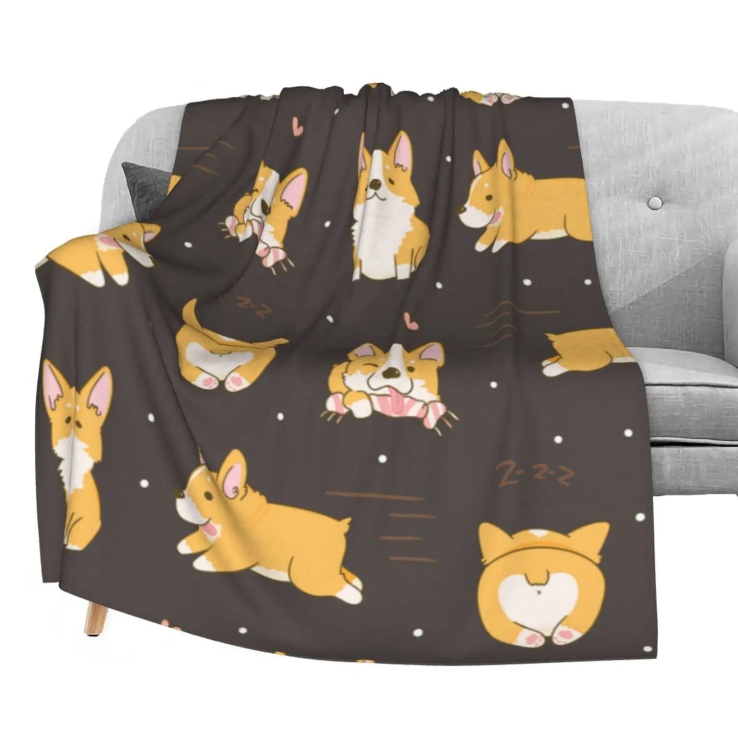 Soft Plush Flannel Blanket for Couch or Bed