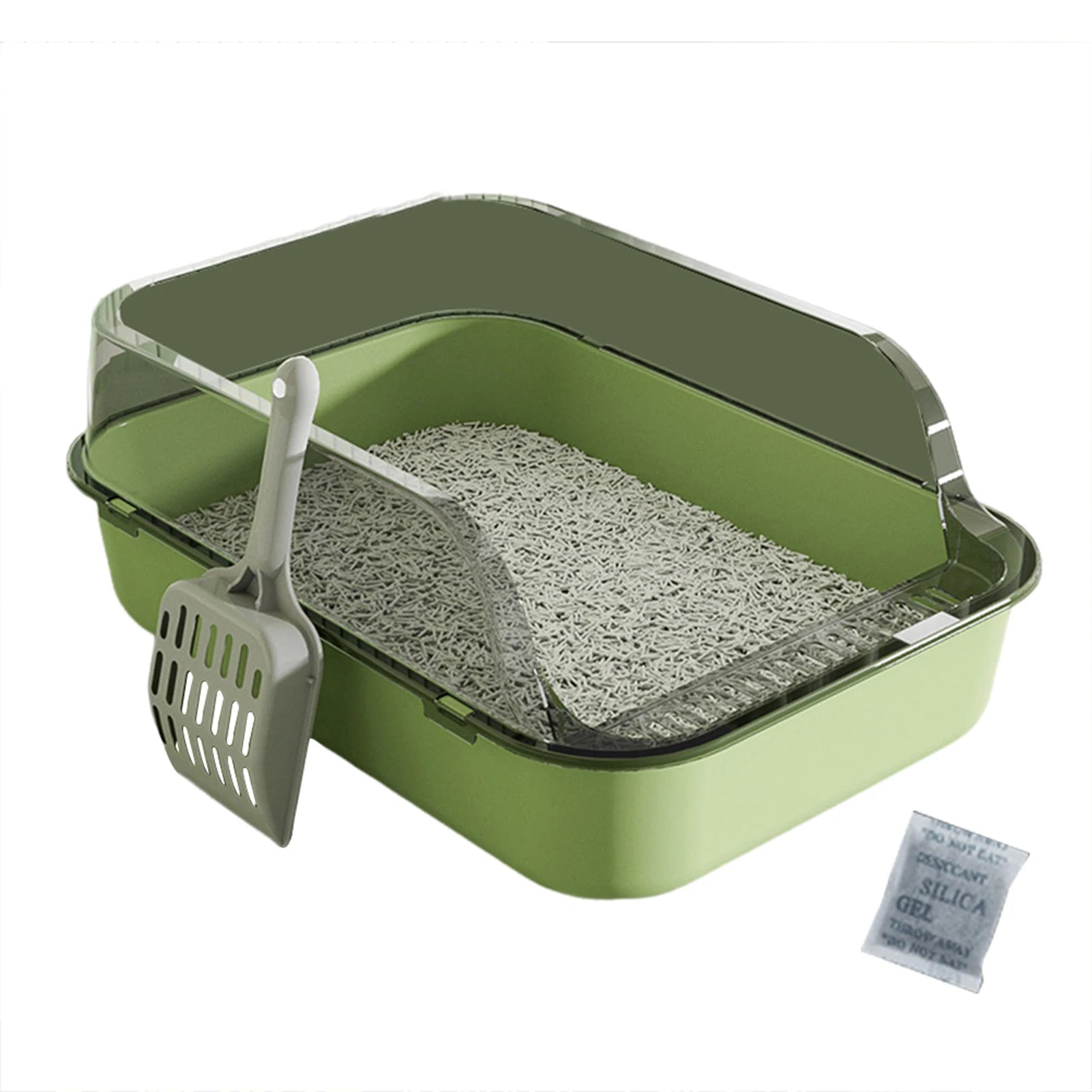Large Semi Enclosed Cat Litter Box
