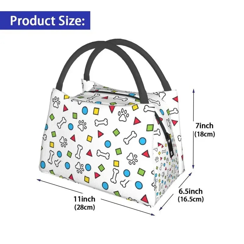Cute Dog Paw Toys Thermal Insulated Lunch Bag
