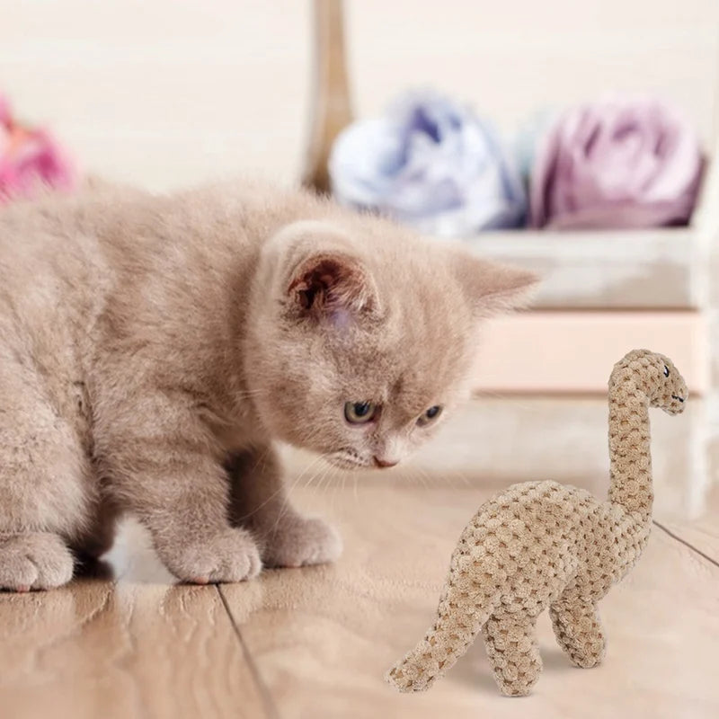 Plush Dinosaur Toy Cute Cat Toys For Kitten