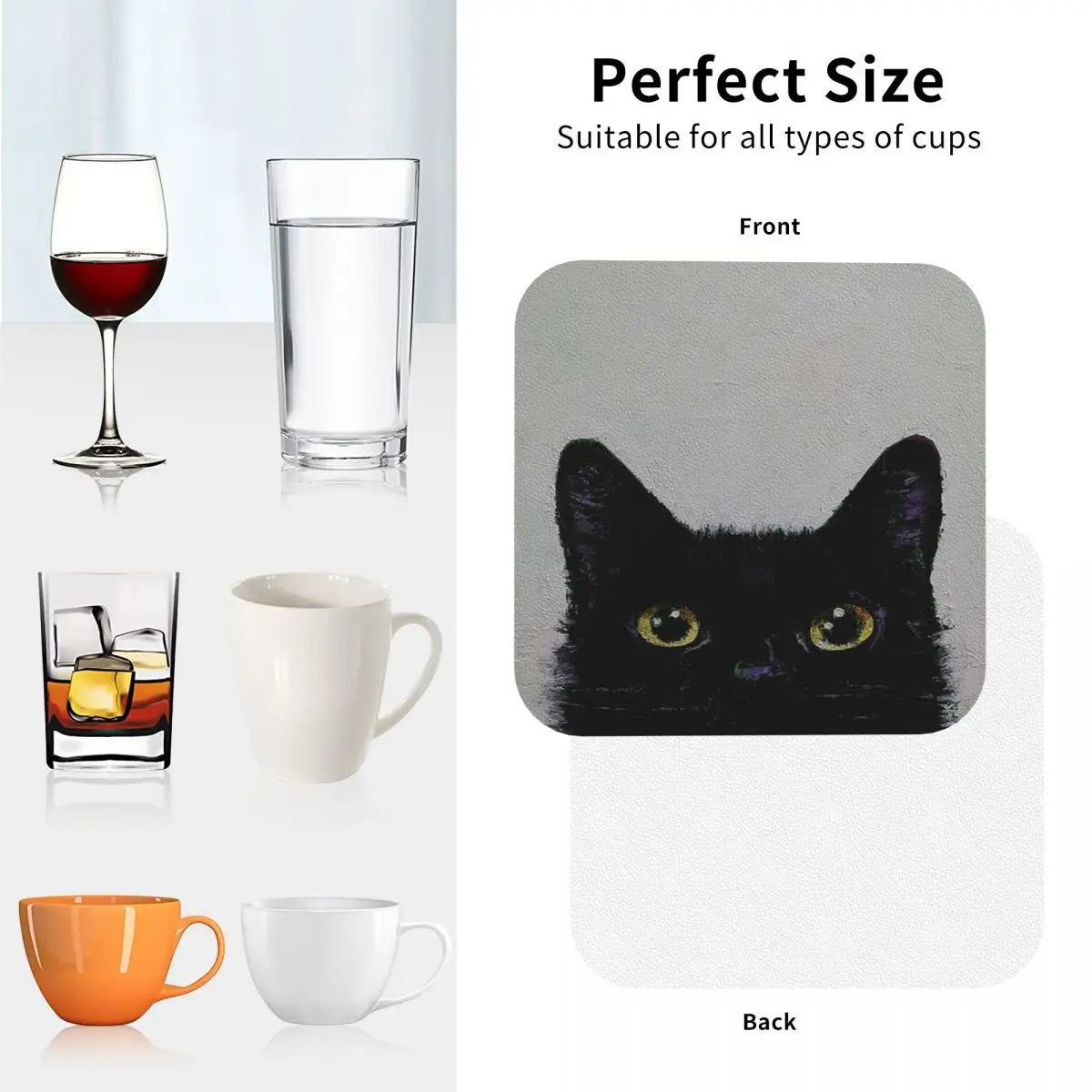 Black Cat Coasters