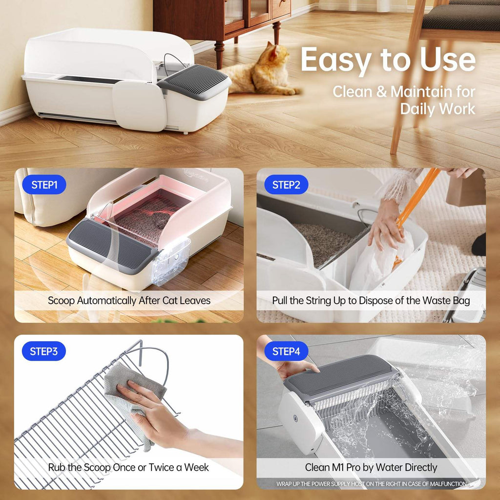 Automatic Cat Litter Box Self-cleaning, Cat Litter Box Cat Products