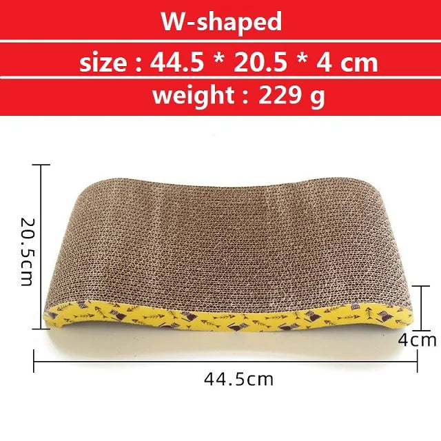 Multiple Shapes Clean Design Cat Scratcher And Couch, 2 in 1