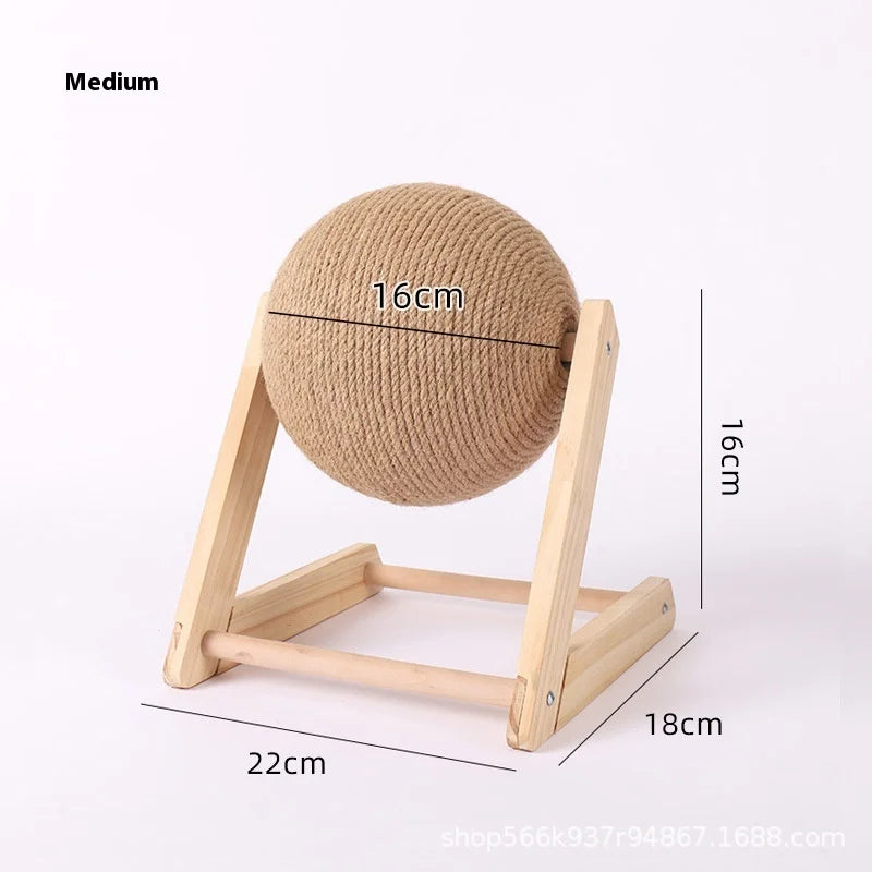 High Quality Wooden Cat Scratch Ball
