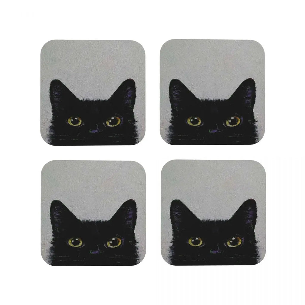Black Cat Coasters