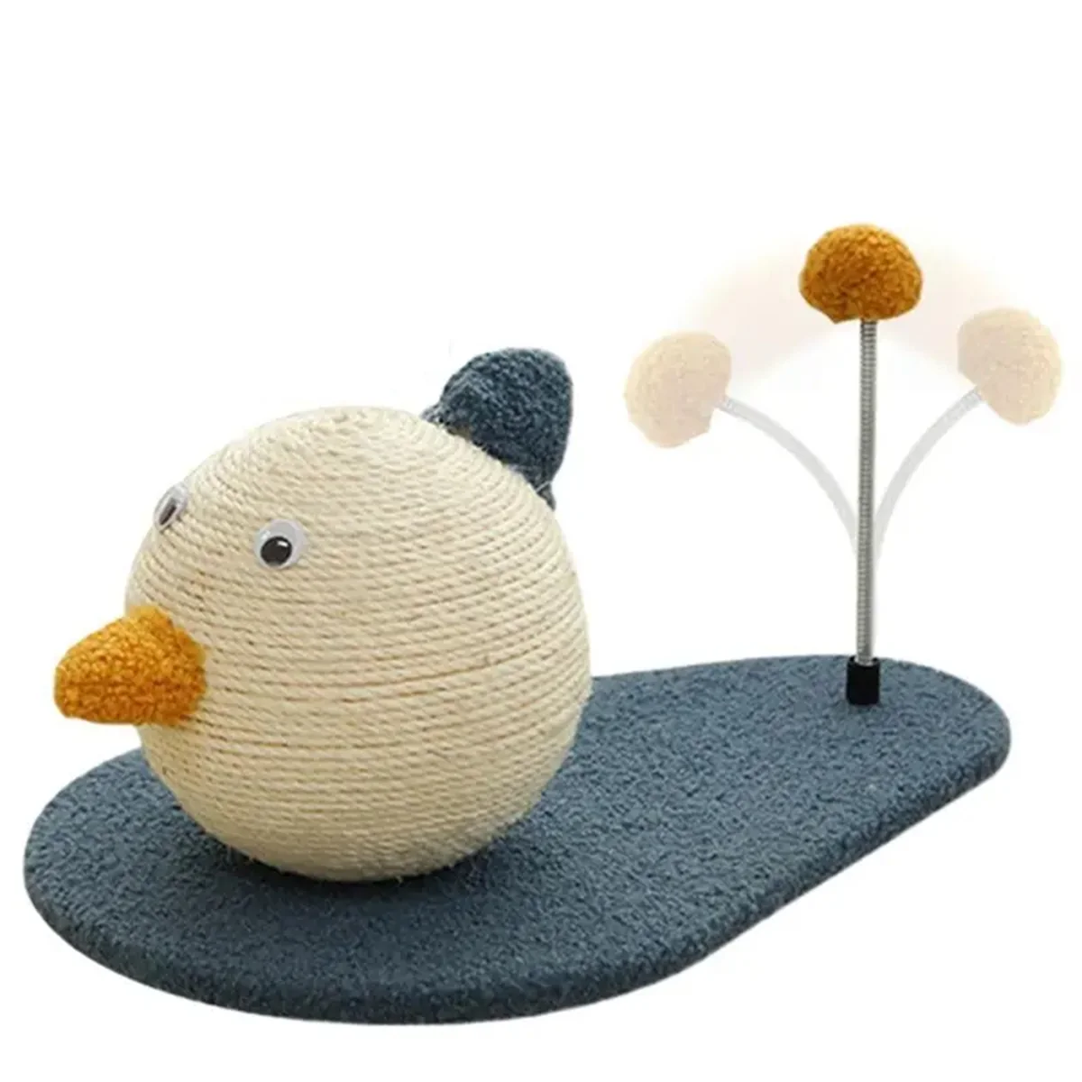 Sisal Cat Scratching Mat Interactive Toy Duck-Shaped