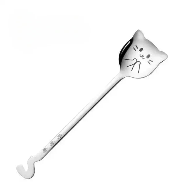 Cute Cat Stainless Steel Spoon Set