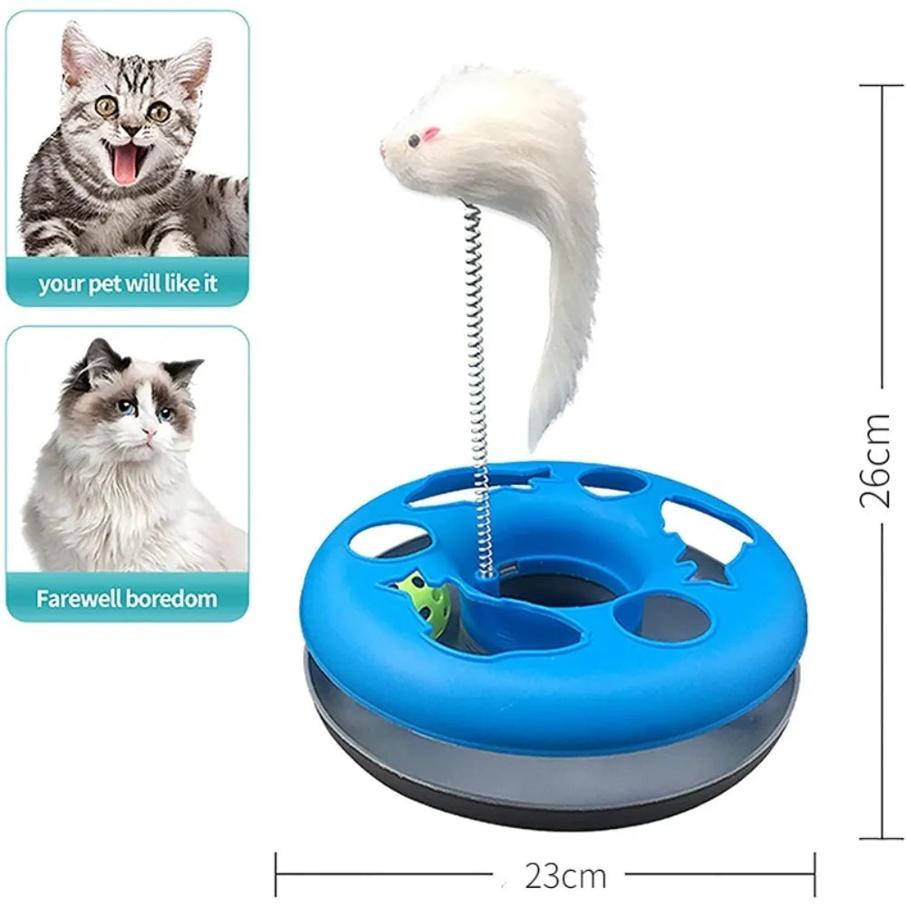 Cat Toy with Bell Ball Roller Tracks