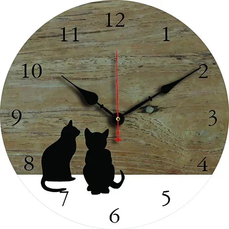Pet Cat Wall Clock Multiple Designs