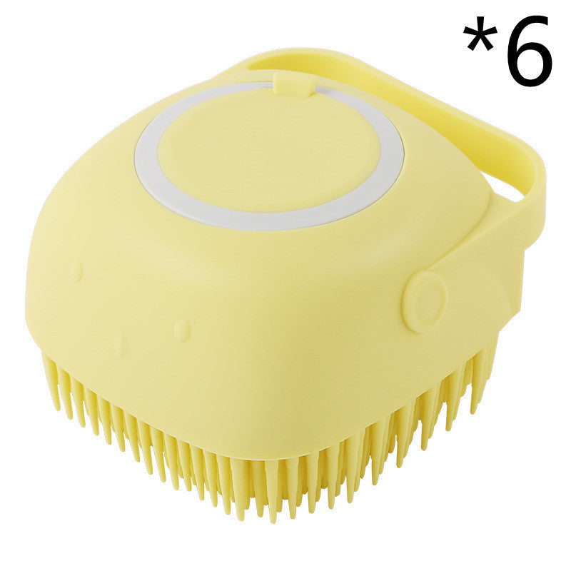 Silicone Dog Bath Massage Grooming Brush