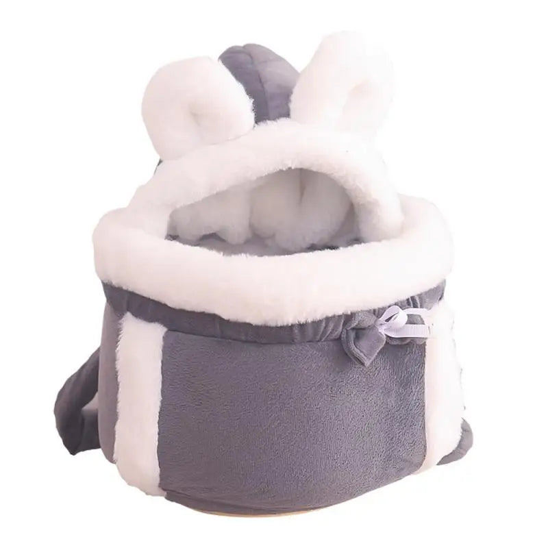 Pet Carrier Bag Plush Backpack