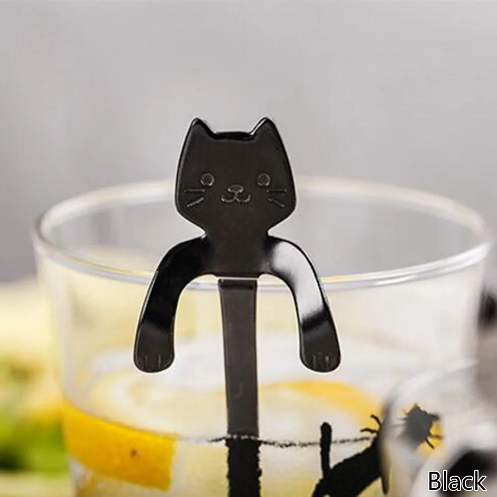 Coffee & Tea Spoon Mini Cat Long Handle