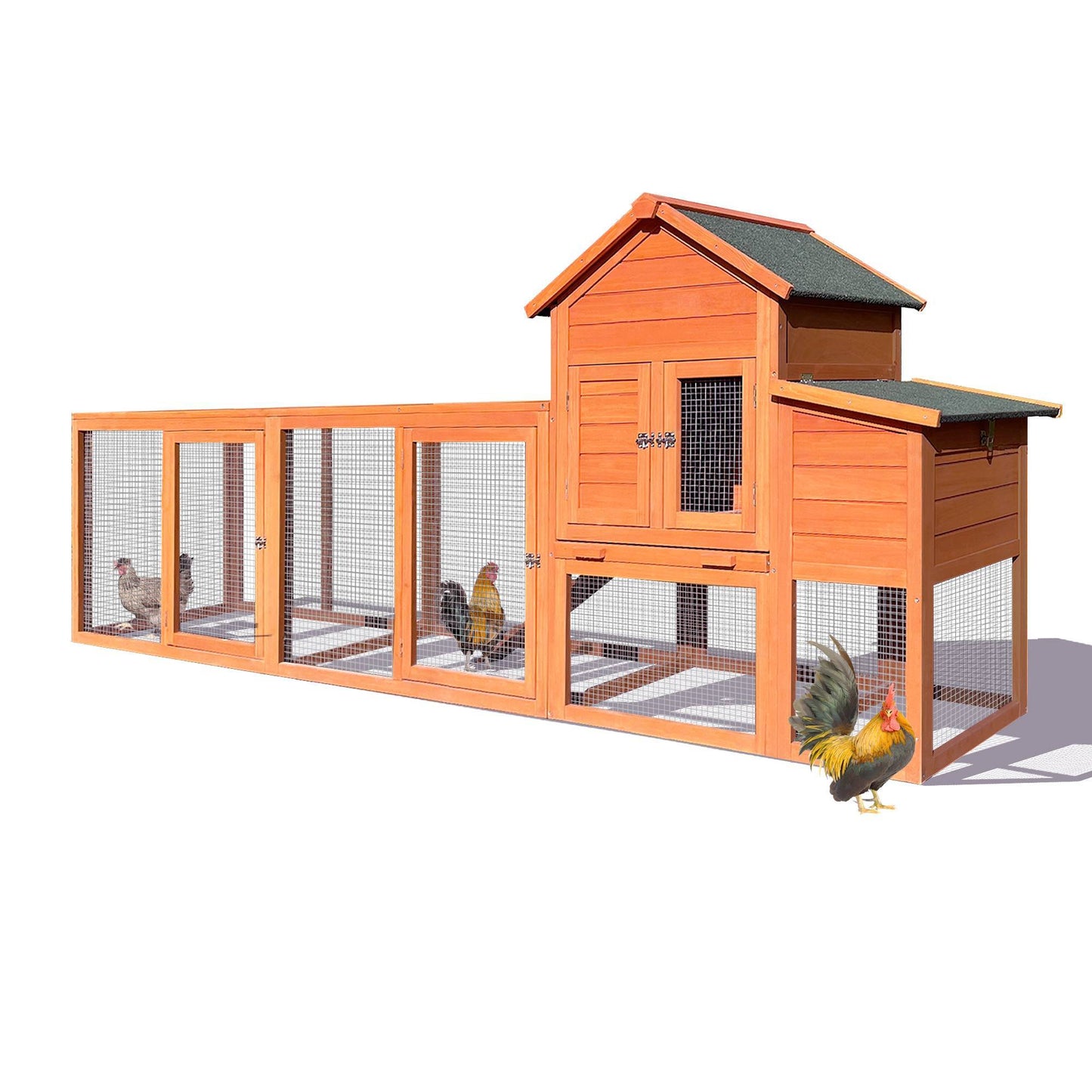 Wooden Chicken Coop Outdoor Hen House With Nest Box