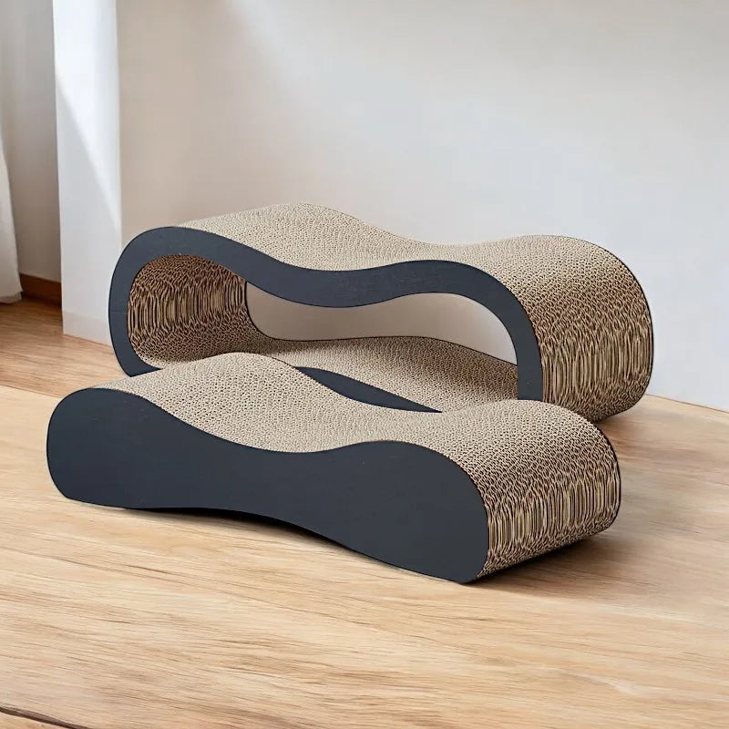 Large Durable Reversible Design 2 in 1 Sustainable Cardboard Lounge And Scratcher