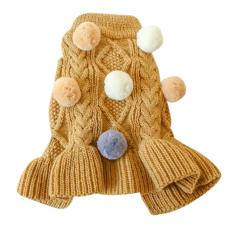 Sweet Pet Knit Sweater Dress