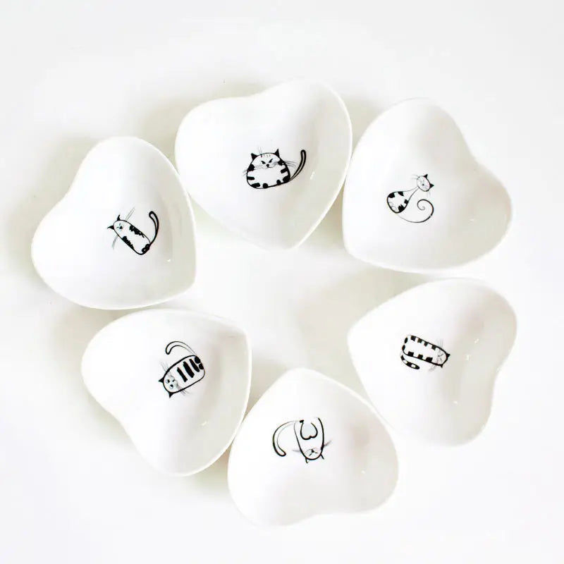 Ceramic Cat Dish And Tableware