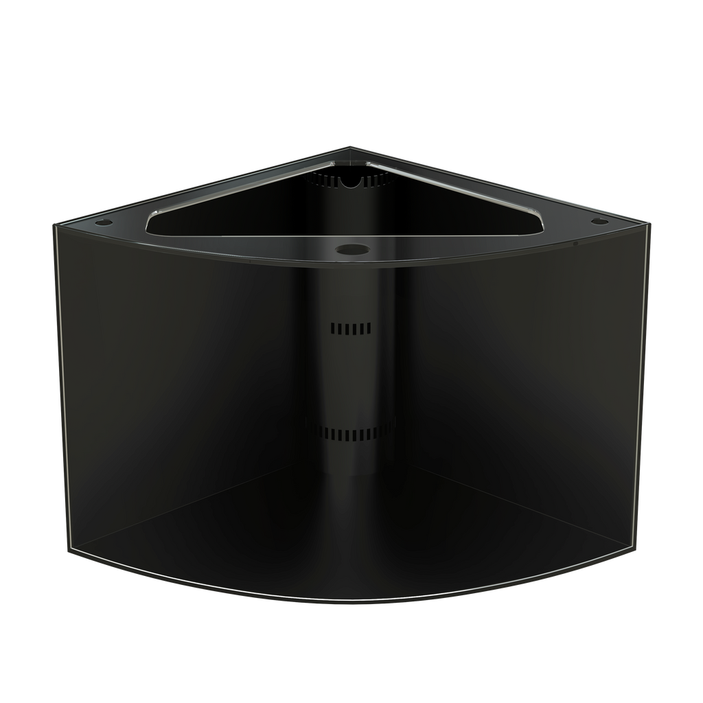 440 Gallon Glass Corner Reef-Ready Aquarium in Rose Cherry Real Wood Furniture