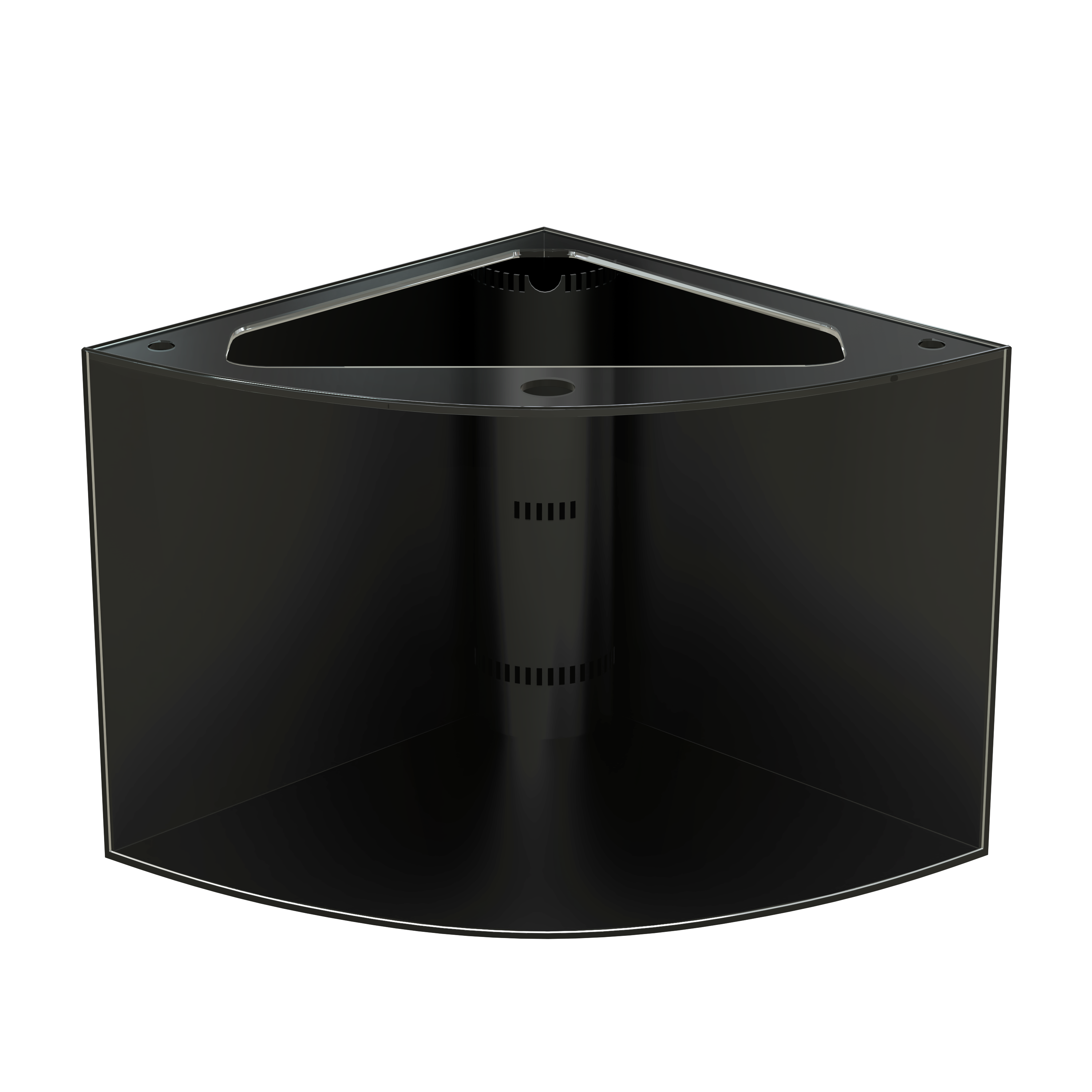 440 Gallon Glass Corner Reef-Ready Aquarium in Rose Cherry Real Wood Furniture