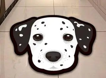 Thick Cartoon dog head shape Anti-Slip Rugs