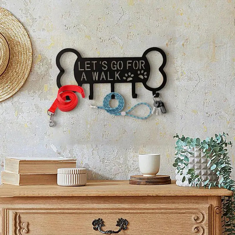 Key Holder Wall Mount Dog Bone Shape