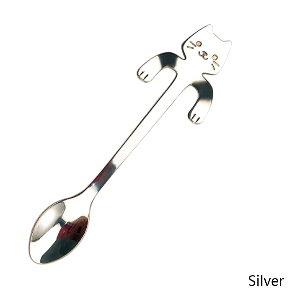 Coffee & Tea Spoon Mini Cat Long Handle
