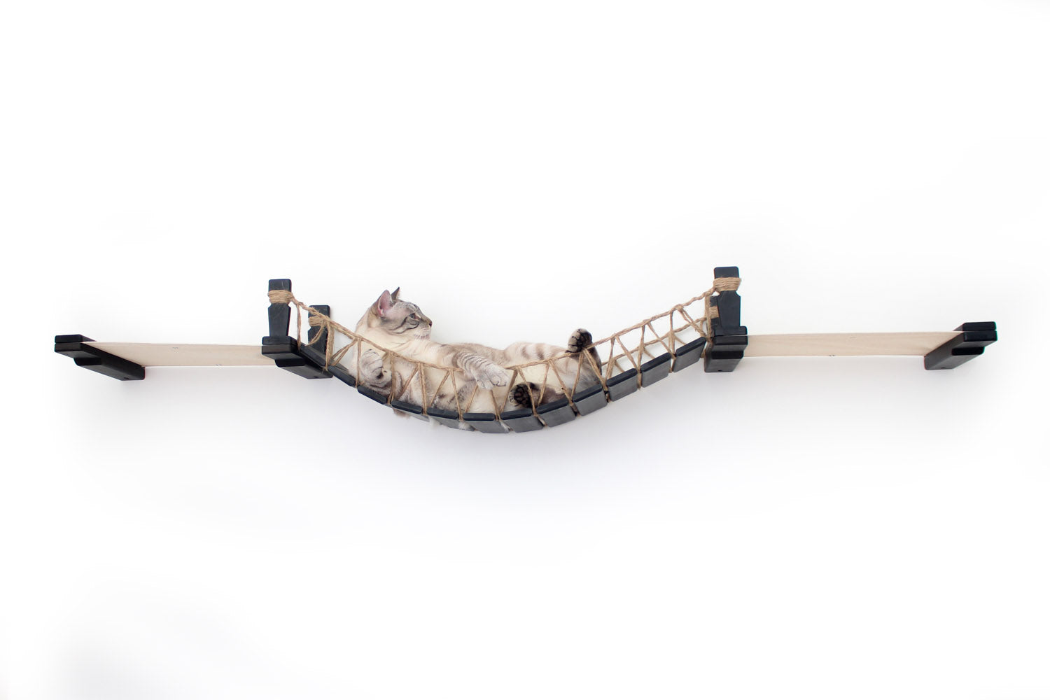 Double Cat Hammock and Climbing Bridge Combo