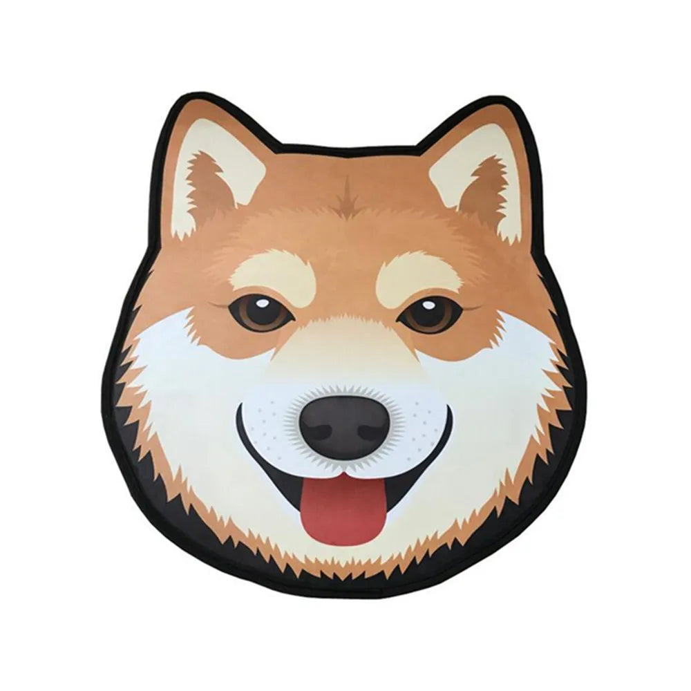 Thick Cartoon dog head shape Anti-Slip Rugs