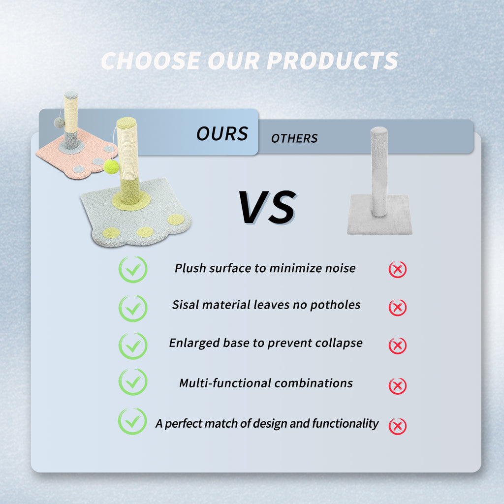 Footprints Cat Scratch Tower