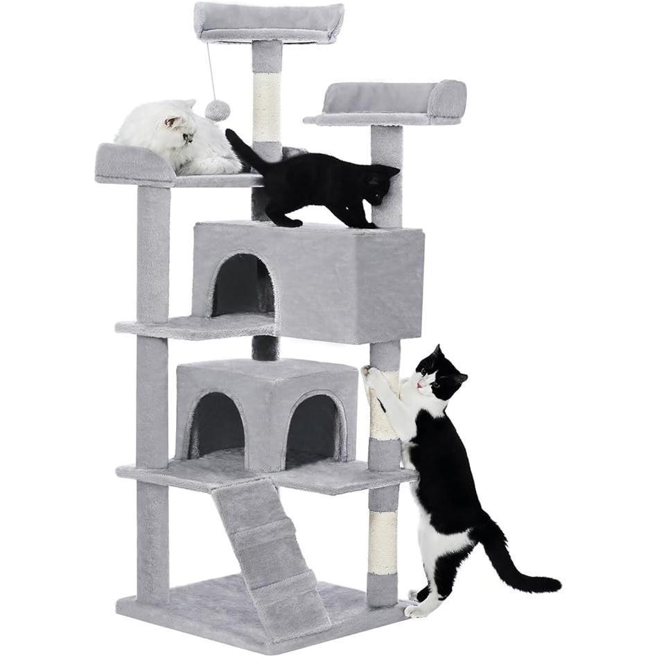 Cat Tree With 2 Apartments Cat Activity Center