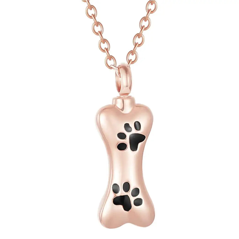 Paw Print Pet Urn Necklace