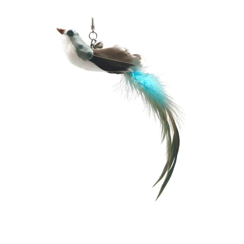 Interactive Cat Toy Feather Bird with Multiple Options