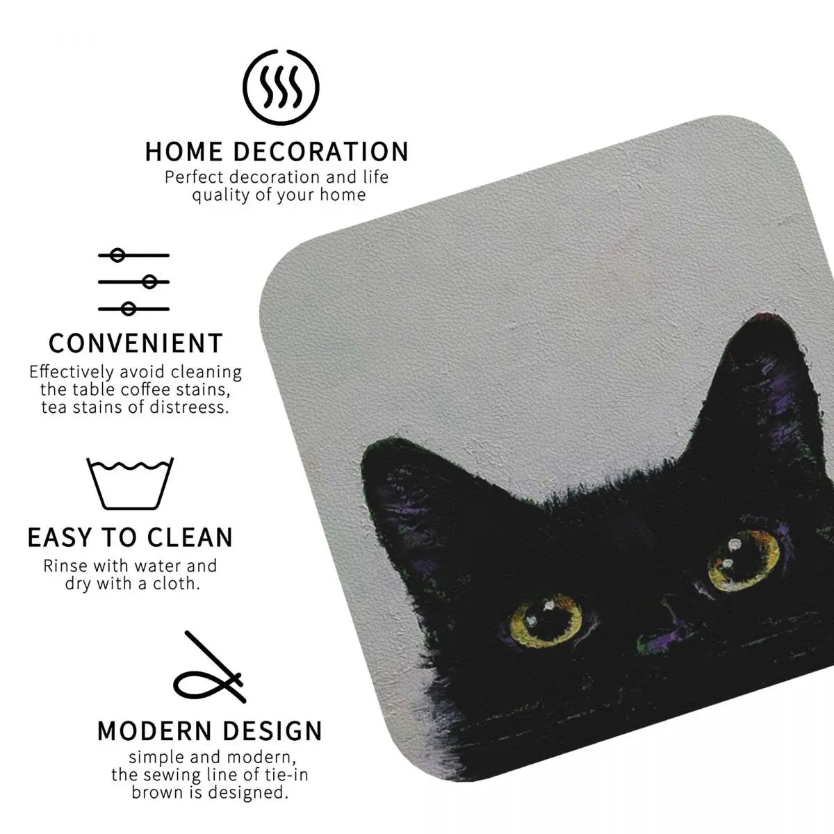 Black Cat Coasters