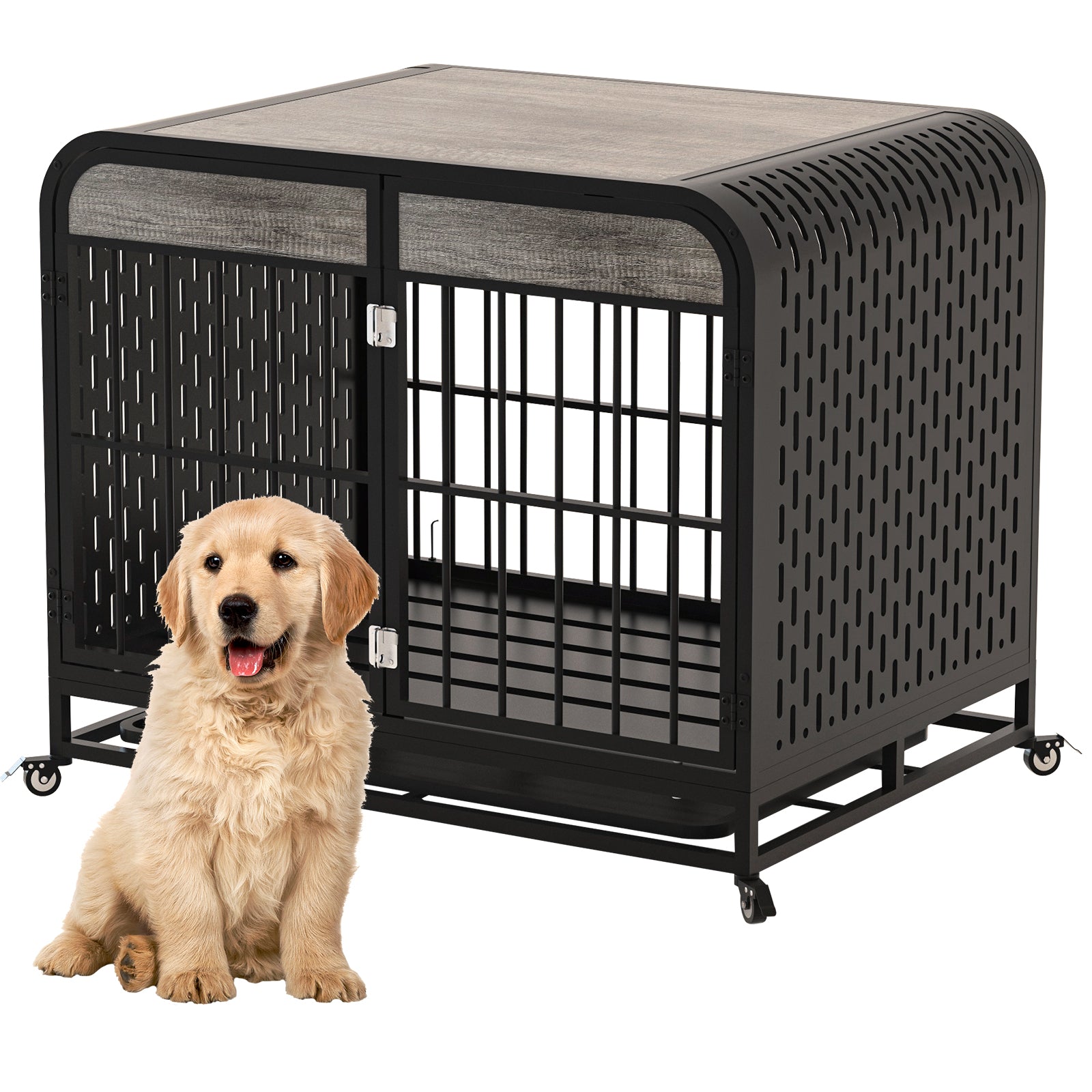 Heavy Duty Wooden Dog Crate Furniture Table