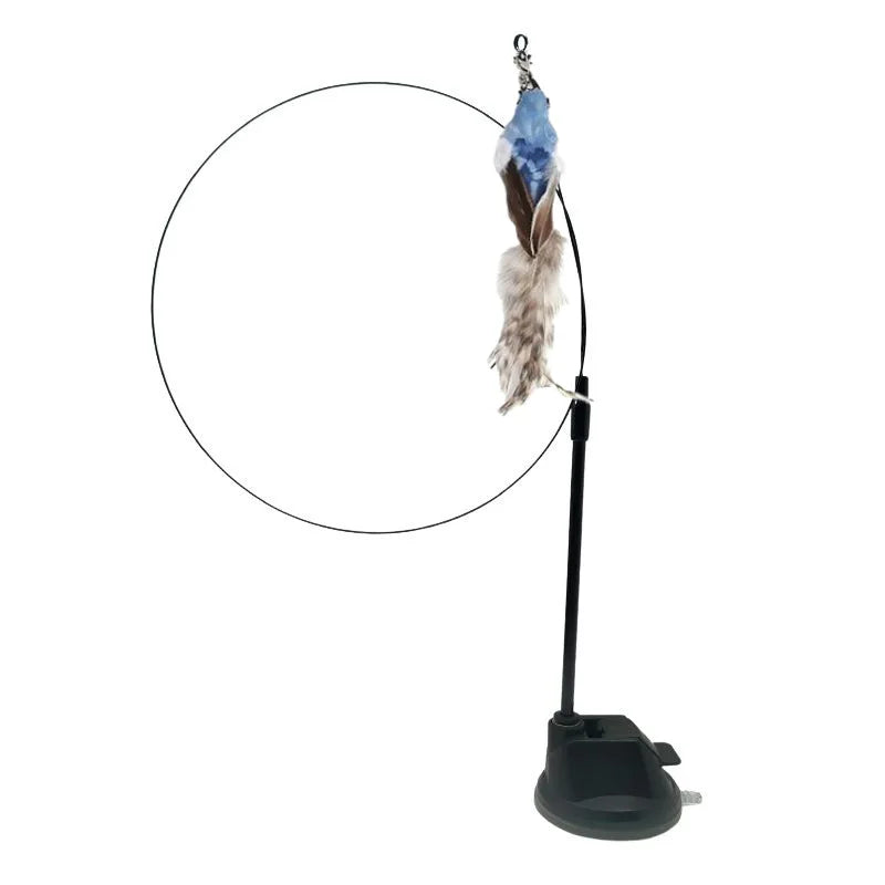 Interactive Cat Toy Feather Bird with Multiple Options