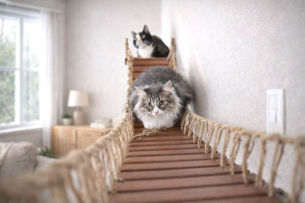 Cat Wall Bridge and Shelf Set