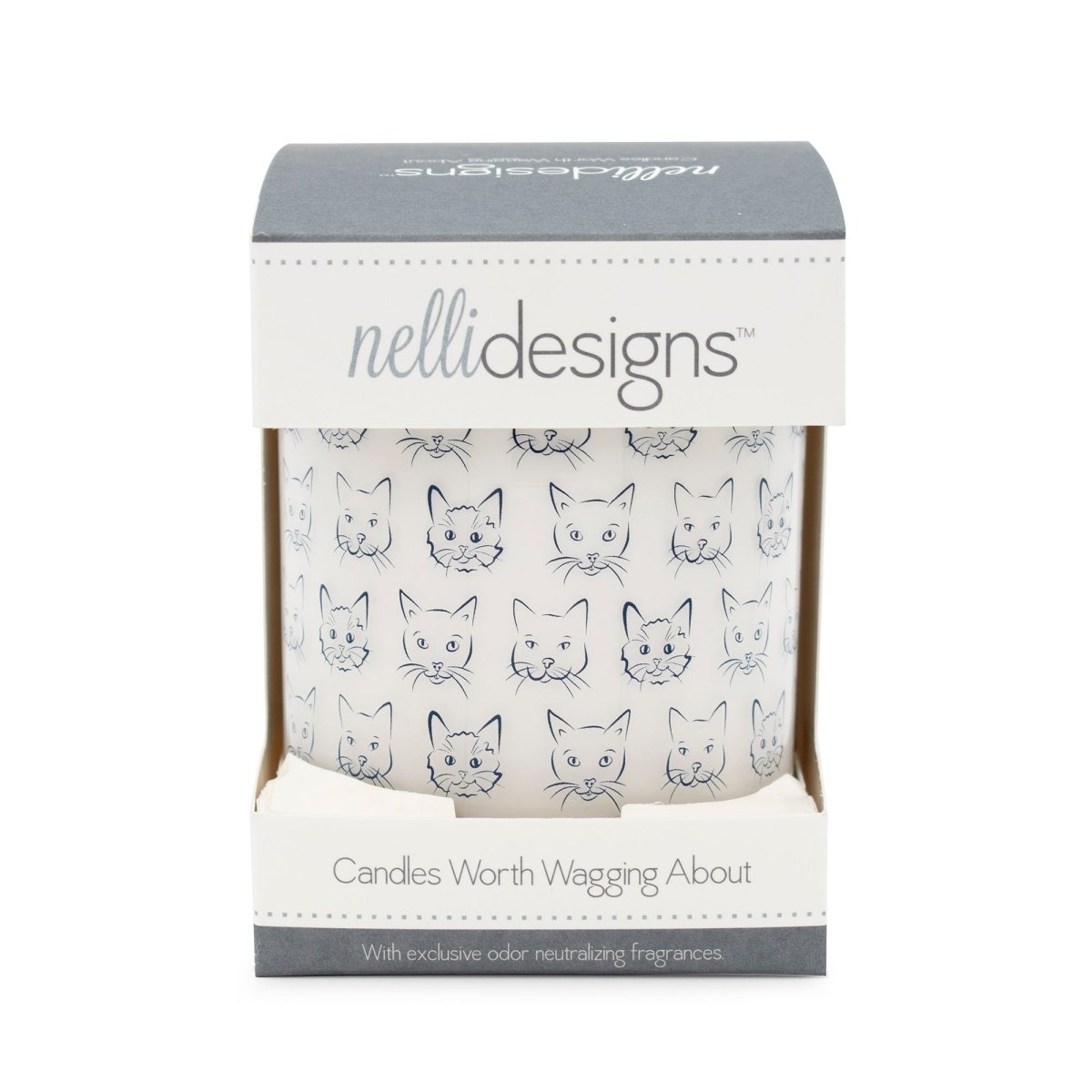 Cat Heads Jar Candle - Rolling in Grass Scent