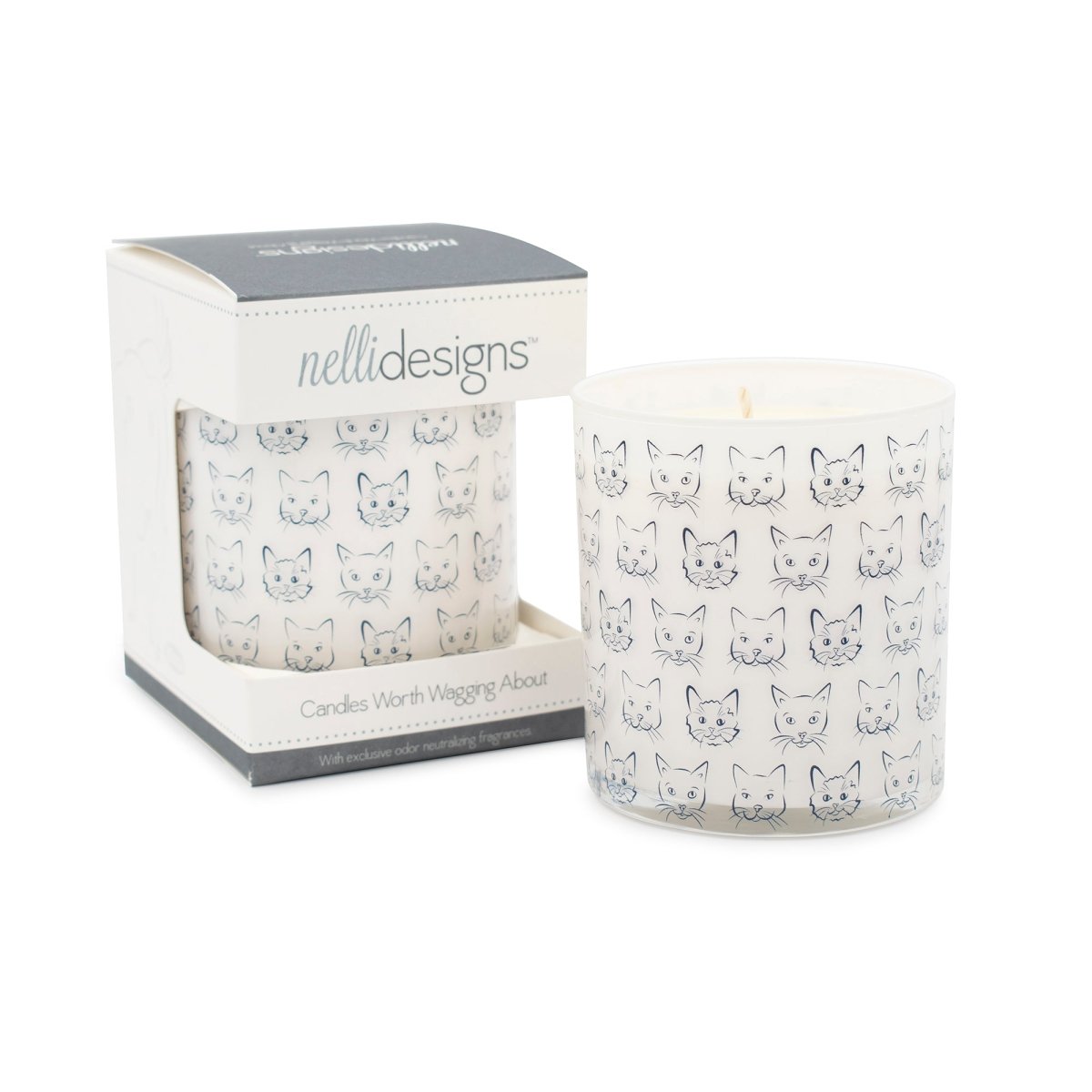 Cat Heads Jar Candle - Rolling in Grass Scent