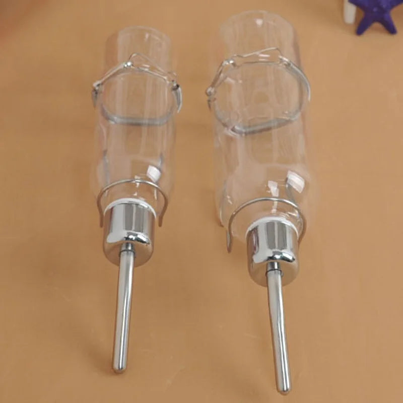 Transparent Hanging  Pet Self Water Feeding Bottle