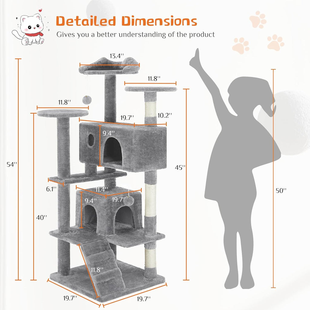 Cat Tree Multi-level With Sisal Grab Post