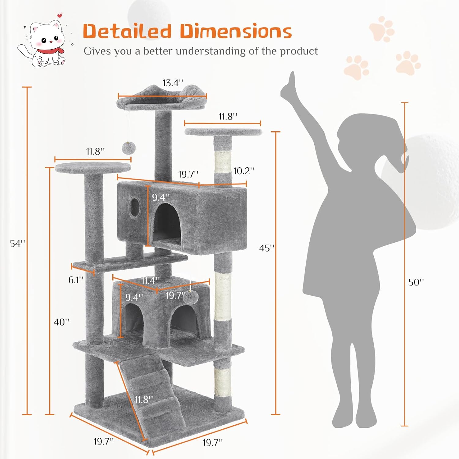 Cat Tree Multi-level With Sisal Grab Post