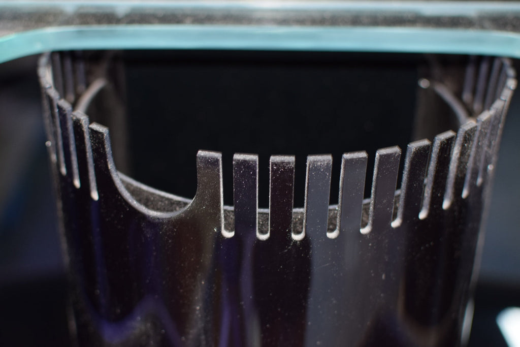 200 Gallon Seamless Glass Bowfront Aquarium Reef-Ready in Tulum White Real Wood Furniture