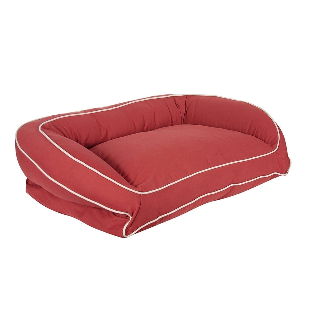 Classic Canvas Bolster Dog Bed