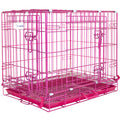 24-42" Collapsible Pink Dog Crate RED24-42
