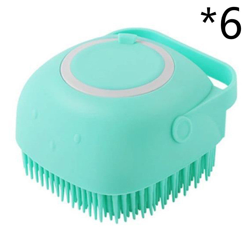 Silicone Dog Bath Massage Grooming Brush