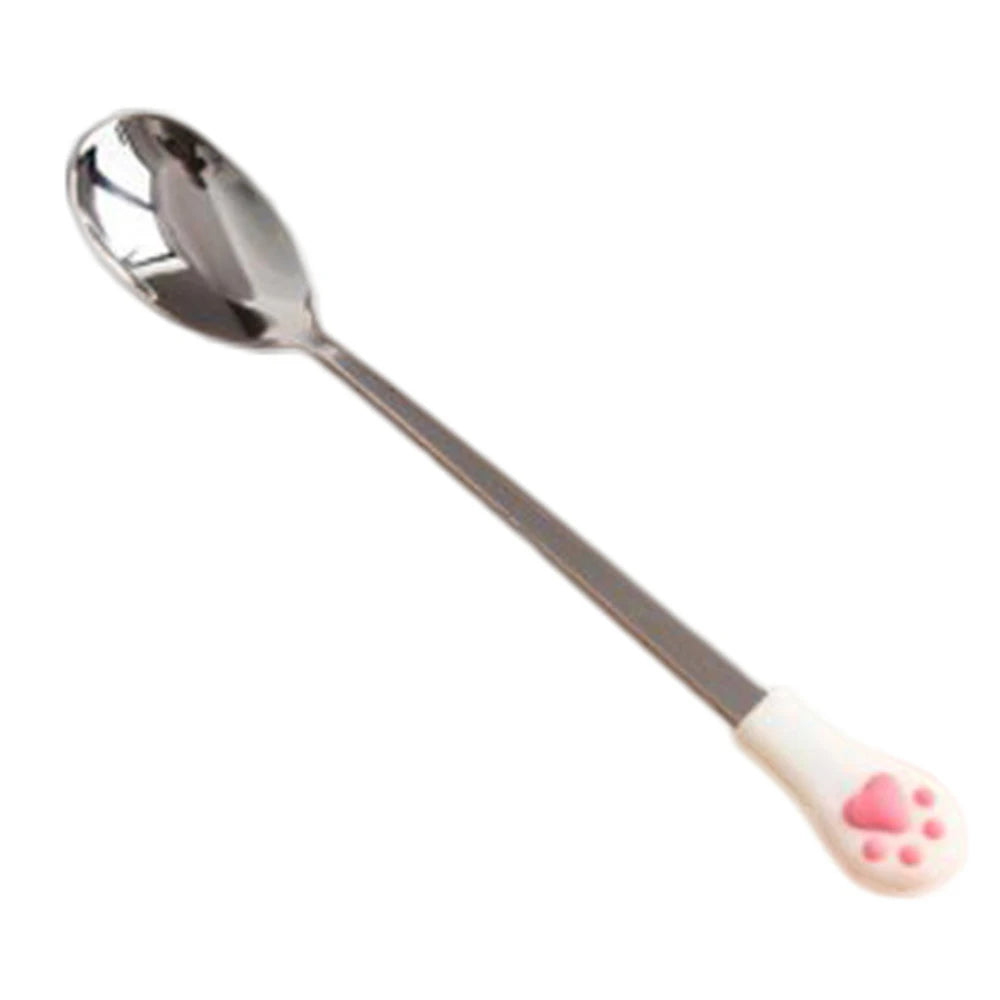 Stainless Steel Cute Cat Claw Coffee Spoons