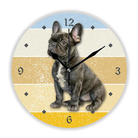 Pardon My Frenchie Wall Clocks
