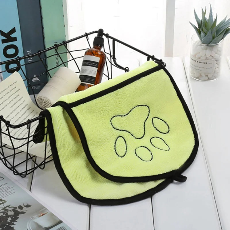 Pet Dog Bath Towel, Microfiber Ultra-Absorbent