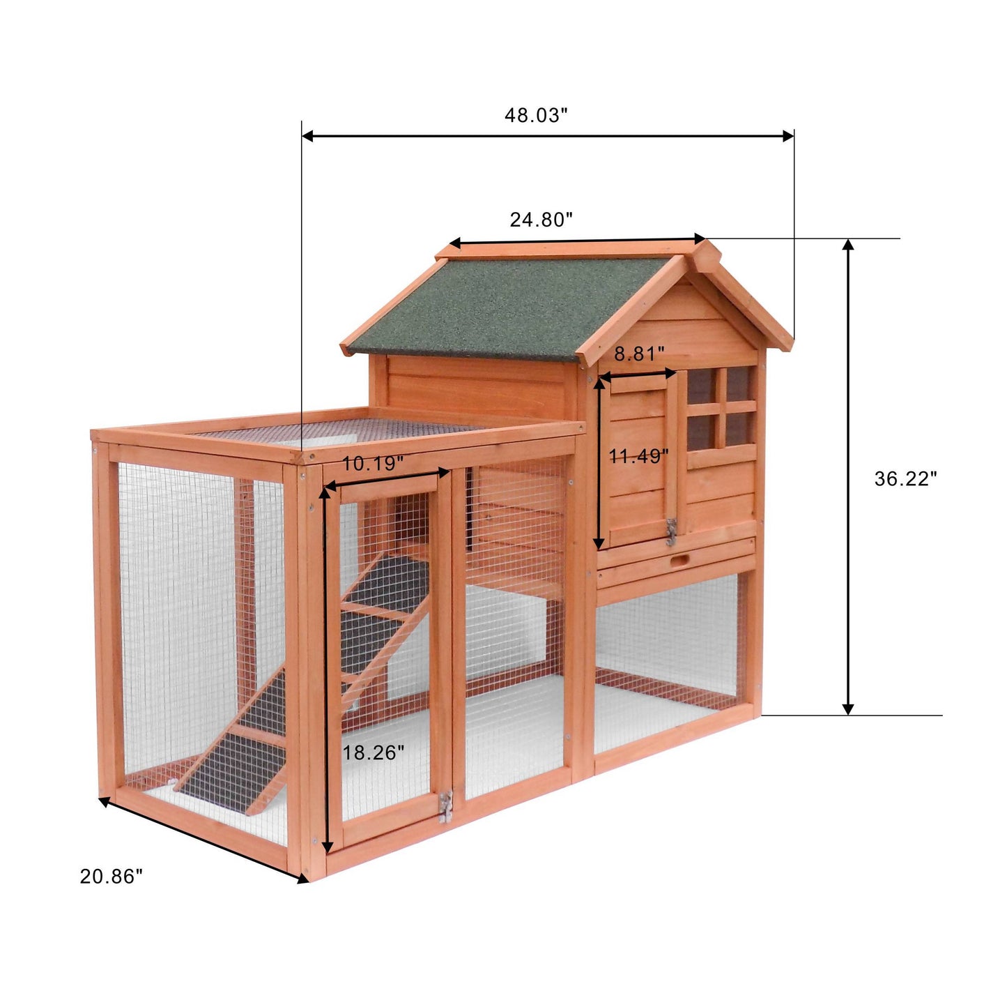 Easily-assembled Wooden Rabbit House Chicken Coop Kennels