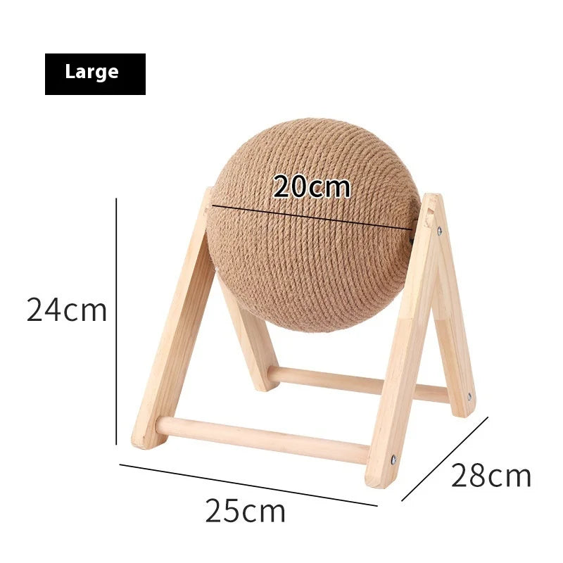 High Quality Wooden Cat Scratch Ball